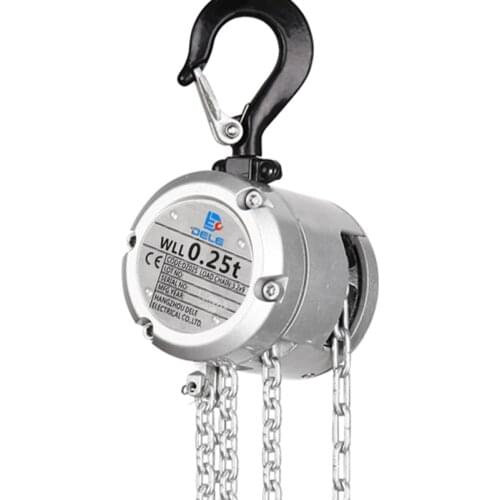 0.25t 0.5t Mini Hand Chain Hoist Hook Mount Ton Capacity Lift Certificate Portable Manual Lever Block Lifting Manganese Steel