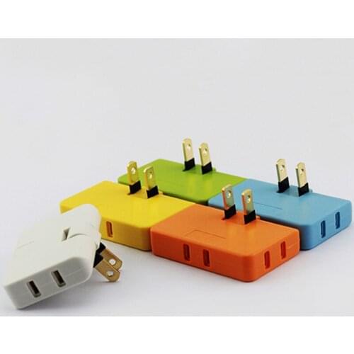 1PC Mini Power Socket AC 125V 15A 1500W Power US plug 1 to 3 ways Travel Adapter