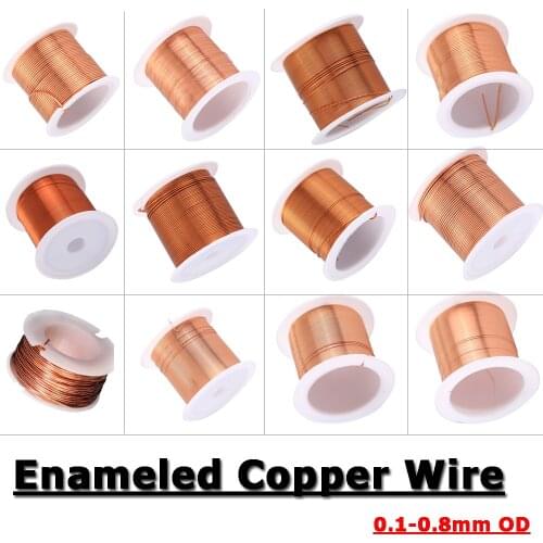 10m 0.5mm Enameled Copper Wire Magnet Wire Magnetic Coil Winding wire For Making Electromagnet Motor Copper Wire Enameled wire