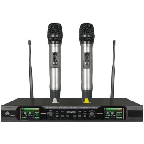 Cordless Microphone for Stage Pro 2-Channel UHF Wireless Microphone System UR24D