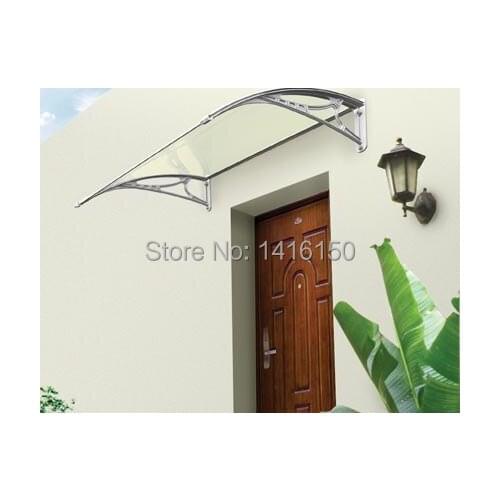 DS80100, 80x100cm,white bracket with clear polycarbonate canopy