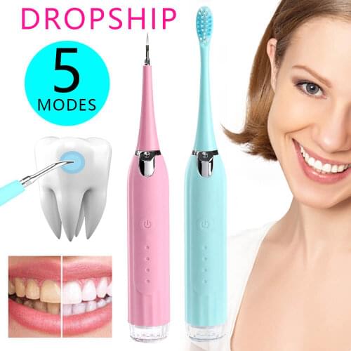 Electric Ultrasound Cleaner Dental Scaler Portable Remover Stain Tartar Dentist Oral Hygiene Vibrition Teeth Toothbrush Calculus