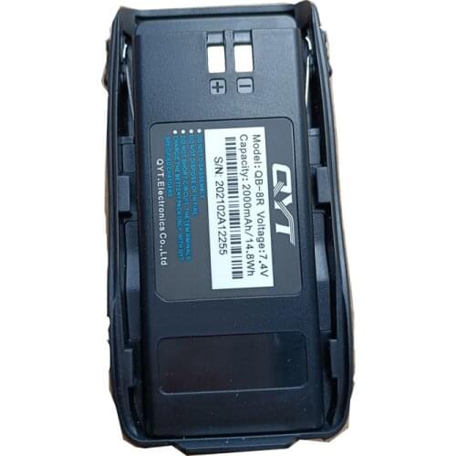 KT-8R 7.4V 2000mAh Battery for QYT Quad Band portable two-way radio KT-8R 4 external band intercom color display 5W transceiver