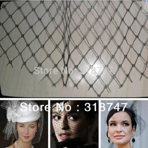 Lucia Crafts 50cm*90cm Bird Cage Lace Netting,Used For Making Fascinator Veils Bridal Veiling H0801