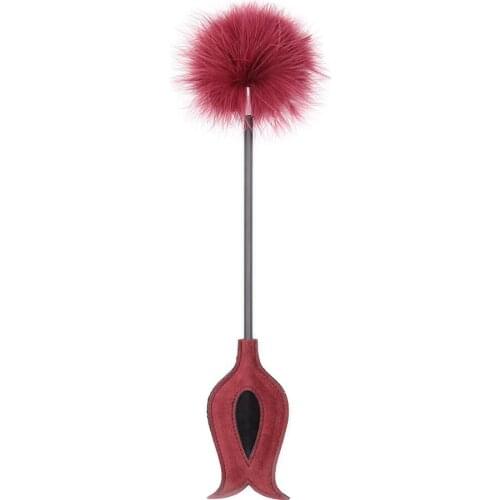 Manyjoy Feather Flirting Whip Flogger Flexible Tickler Paddle Adult Sex Toys for Women
