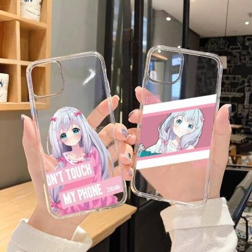 Anime eromangasensei cute girl Phone Case Transparent soft For iphone 5 5s 5c se 6 6s 7 8 11 12 plus mini x xs xr pro max