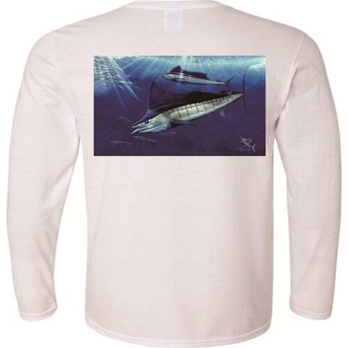 Mens Top Quality Quick-Dry Moisture-wicking Sun Protection Fishing T Shirts, Breathable Long Sleeve Professional Fishing Shirts