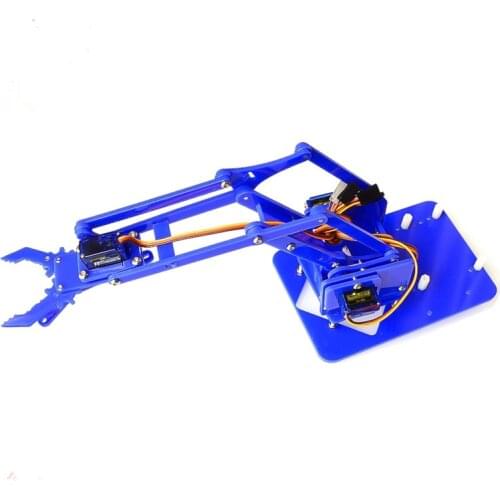 4 DOF BraçO MecâNico Do Manipulador Garra Unassembly Para Arduino Fabricante De AcríLico DIY Aprendizagem Kit