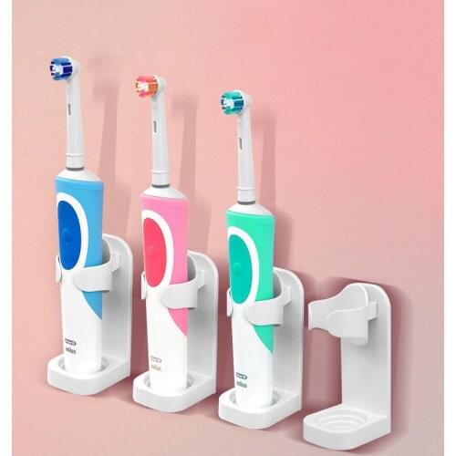 New Creative Traceless Stand Rack Organizer Electric Wall-Mounted Holder Space Saving toothbrush holder Bathroom Accessories