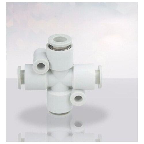 Tube size 8mm pneumatic cross fitting