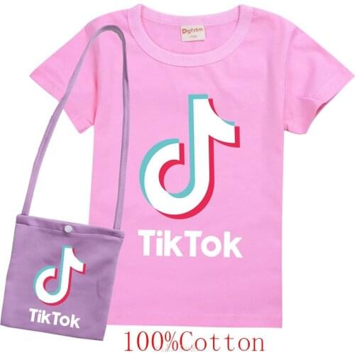 Pink Tik Tok Crewmate Character with Impostor T-shirt Tshirts Boys T Shirt Girls Summer Tops Cotton kids Short Sleeve Tees Tee