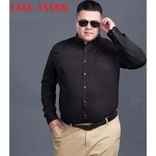 MFERLIER summer men Pink shirts short sleeve 10XL 5XL 8XL 9XL 12XL 14XL large size big dress shirt mens business formal shirt 68