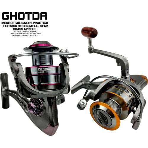 Fishing Reel DC/YO Max Drag 10kg 5.2:1 High Speed Metal Spool Spinning Reel Saltwater Reel Carp Reel Fishing Coil