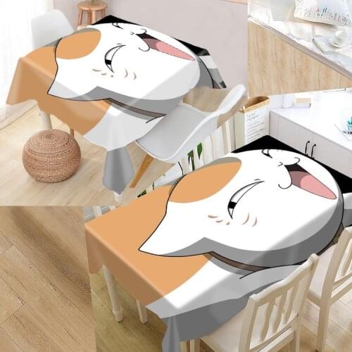 Natsume Yuujinchou Custom Table Cloth Oxford Fabric Rectangular Waterproof Oilproof Table Cover Family Party Tablecloth