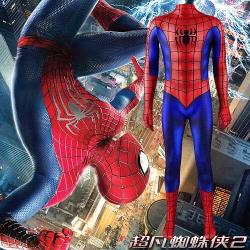 Superhero Amazing Costume Cosplay Zentai Jumpsuit 3D Printed Lycra Spandex Bodysuit Halloween Costume Disfraces Para Halloween