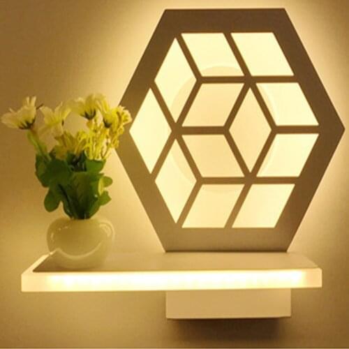 Led Wall Lamp Luminaria Loft Home Lighting Modern Sconce Wall Lights Iphone Led Bathroom Mirrors Time Princess Candle Wall Lamp