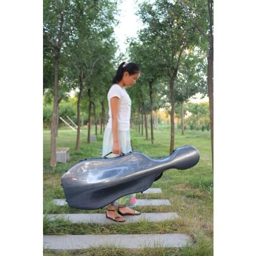 Yinfente 4/4 cello Case Carbon rose gold High strength load-bearing 300KG #Ce01