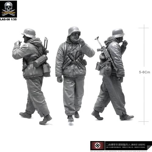 1/35 Resin Model Kits figure winter soldiers DIY self-assembled Las-08