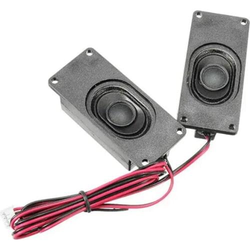 1 Pair 4 Ohm 3W LCD Panel Speaker Amplifier audio frequency Output For TV LCD - Black (30mm x 70mm)