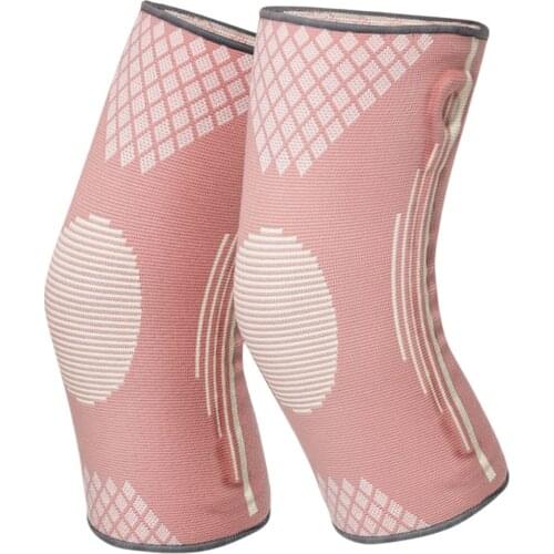 1 Pair Women Protective Knee Pads for Multiple Sports Pink Soft Reusable Knee Pads Sport Protection Knee Support