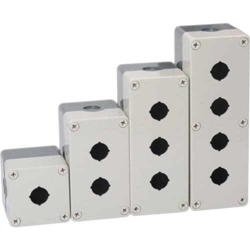 1Pcs Button switch box waterproof and dustproof emergency stop button box control box 1hole 2holes 3holes 4 holes industry