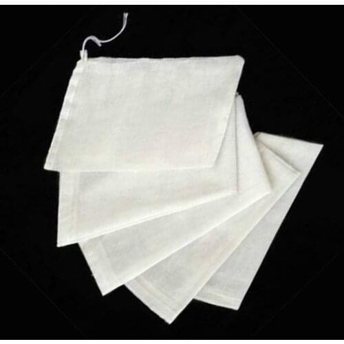 100pcs Cotton bag reusable travel shopping portable storage bag, packaging bath soap, scented tea, jewelry packaging bag80x100mm