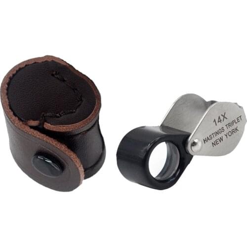 14X Jewelers Eye Loupe Magnifier Foldable Jewelry Magnifier for Gems Stamps
