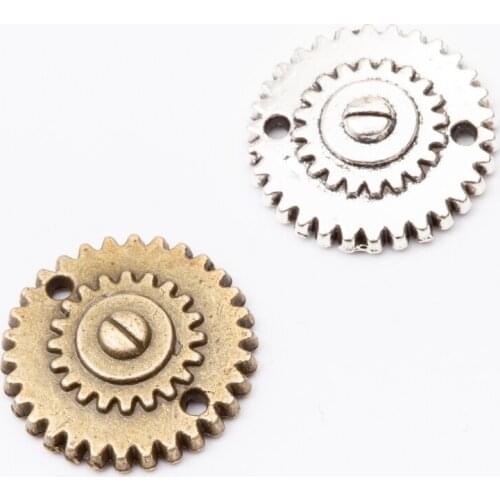 16pcs gear Vintage zinc alloy metal pendant charms for diy jewelry making 5627