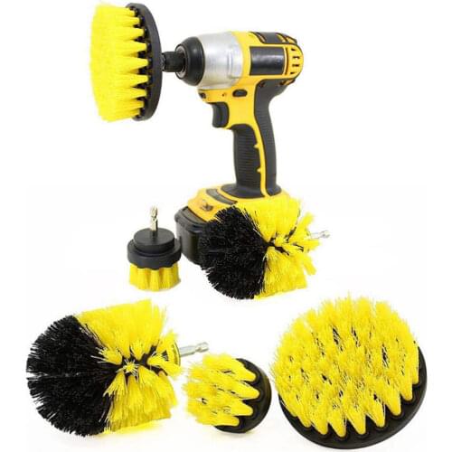 3Pcs Power Scrubber Brush Set for Bathroom Drill Scrubber Brush for Electric Drills Cleaning Cordless Drill Attachment Kit