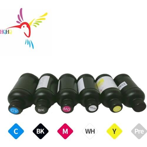 6 Bottle 250ML LED UV Ink for A2 A3 A4 & Large Flatbed Printer DX4 DX5 DX6 DX7 Printhead for Roland Mimaki Mutoh