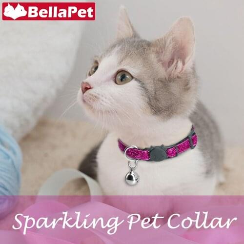 Breakaway Cat Collar with Bell Cute Flea Cats Collar for Cat Pet Product Cats Collar Charm Quick Release Cat Accessories