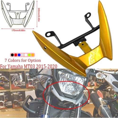 For Yamaha MT-03 2015 2016 2017 2018 2019 2020 MT 03 Headlight Front Upper Fairing Stay Bracket Mount Holder Accessories