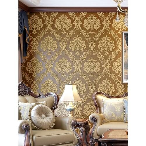 Beibehang Chinese retro wallpaper cafe wenhua tea tea dress womens clothing TV background peacock feather papel de parede