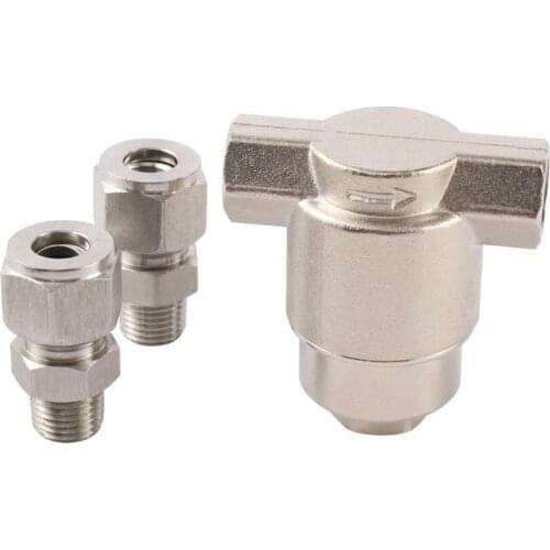 High Pressure Filters With Double Ferrule Pipe Straight Fitting 3/8" Tube to 1/4" Male Pipe Fitting Spray System Accessories