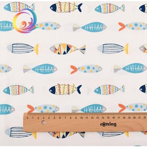 Haisen,Cartoon Printed Twill Cotton Fabric,DIY Quilting Sewing For Baby&Children Sheet,Pillow,Cushion,Toys Material,Half Meter