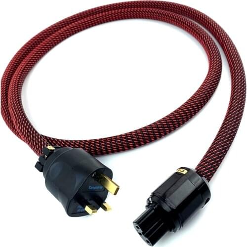 Fever Pure Copper UK Audio Power Cord Cable for Amplifier CD Player