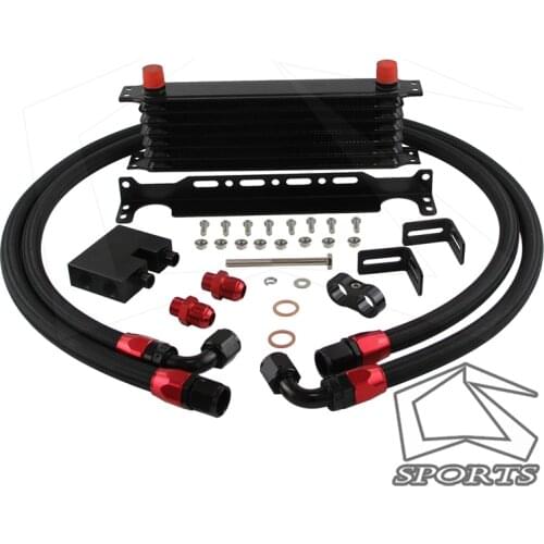 7 Row Trust Oil Cooler Kit For BMW N54 Engine Twin Turbo 135 E82 335 E90 E92 E93