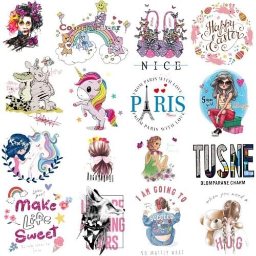 Beautiful Girl Iron On Transfer Patch Cute Badge Patches Cartoon Stickers Iron On Transfers For Shirt Hoodies Clothing Applique