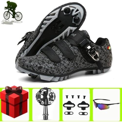 Outdoor Sapatilha Ciclismo MTB Cycling Shoes Men Sneakers Women Professional Road Bicycle Shoes Self-Locking Mountain Bike Shoes
