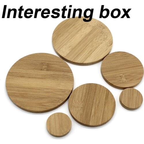 Circular bamboo board, circular wood piece, DIY, hand-made model material, cushion board, bottom plate, circular plate