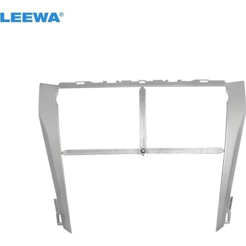 LEEWA Car Refitting DVD Dash Panel Fascia Frame for Toyota Camry (Low-End) Radio Audio Installation Trim Kit #CA4901