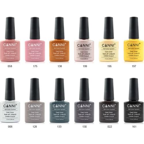 12colors s/set New Fashion Colors CANNI 7.3ml Nail Uv Gel Polish Kit Nail Salon Nail Arts Gel Laquer Gel Varnish Set