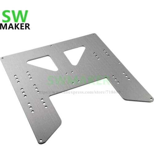 SWMAKER Anet A8 E10 Y-Carriage upgrade plate Anet A8 A6 3D Printer Upgrade Y Carriage Anodized Aluminum Plate