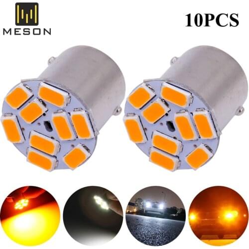 P21W LED 1156 BAU15S BA15S Bulb PY21W BAY15D 5630 9Smd Bulbs For Car Signal indicator bulb Turn Signal Light12V/24V White