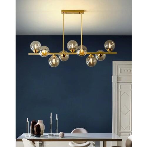 Modern Copper Ceiling Chandelier Lighting Living Room Bedroom Chandeliers Creative Home Lighting Fixtures