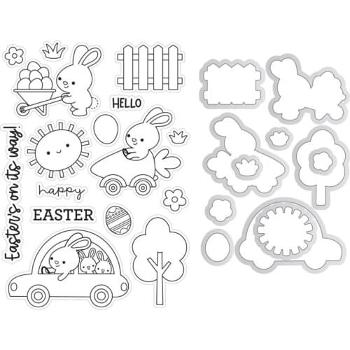 Easter bunny Clear Stamp /Seal for DIY scrapbooking/photo album Decorative clear stamp sheets C695