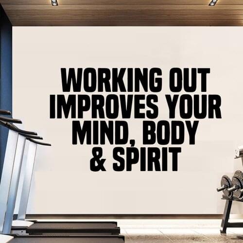 Drop Shipping GYM Vinyl Kitchen Wall Stickers Wallpaper For Living Room Bedroom Wall Stickers Waterproof Wallpaper