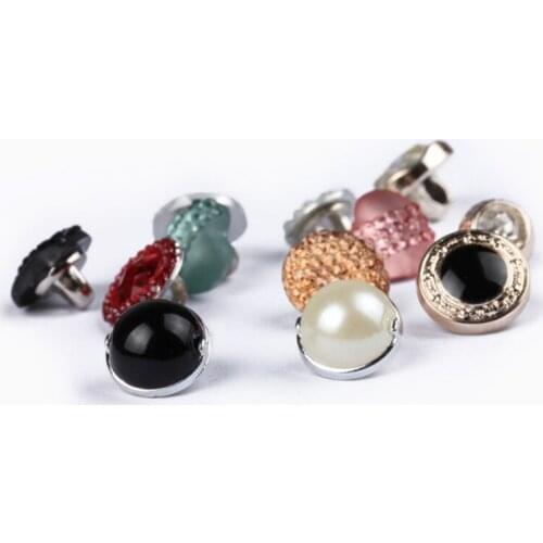 DIY Sewing Buttons Plastic Color crystal heart decoration Clothing Coat Combination Shirt Accessories shank button 100pcs/lot