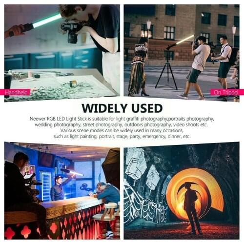 RGB Stick Handheld Photography Lighting Wand Flash Light Video Speedlight Party LED Stand With Lamp Colorful Fill Tripod O4G7