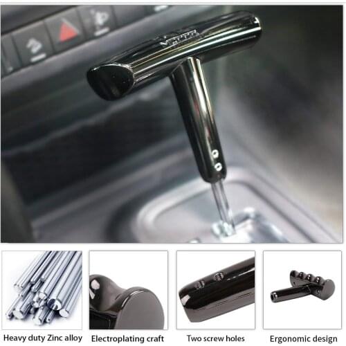 Chuang Qian Zinc Alloy T-Handle Shifter Shift Knob For Jeep Wrangler 07-17 /Grand Cherokee 11-13 /Compass 07-17 /Liberty 11-17
